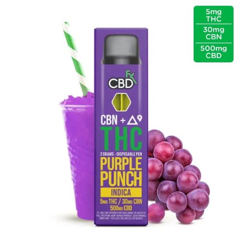  THC Vape Pen CBN + Delta-9 Purple Punch (Indica) In Pakistan