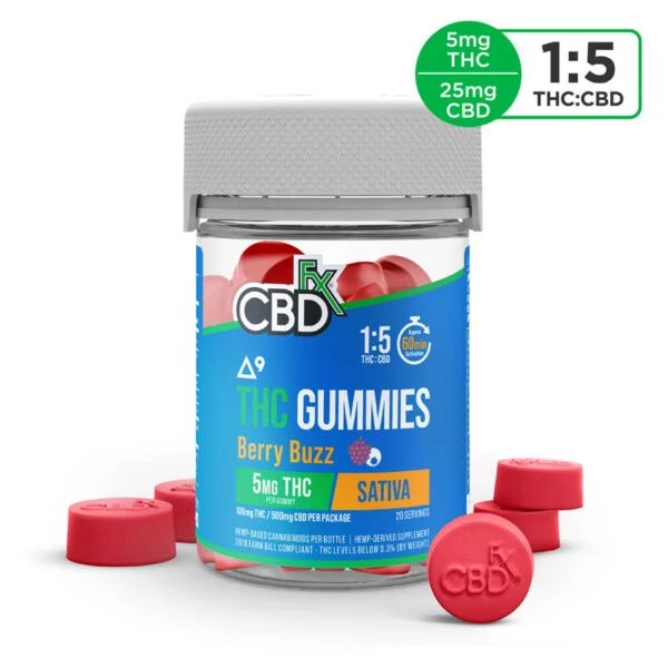 CBD Gummies + THC: Berry Buzz Sativa In Pakistan