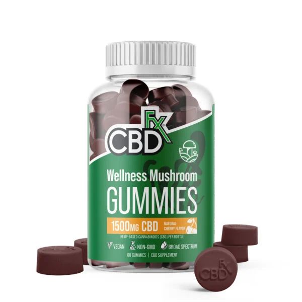 CBD Gummies With Mushrooms for Wellness 1500mg In Pakistan